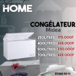 Congélateur midea 250litres
