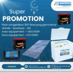 Pack congelateur solaire 300/ 250 litres